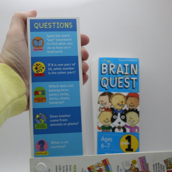Brain Quest 1st Grade Deck 1 & 2 - 4th Edition - Ages 6-7 - Picture 2 of 5